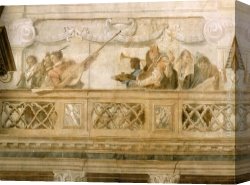 Cleopatra Testing Poisons on Condemned Prisoners Canvas Paintings - The Banquet of Cleopatra [detail #3] by Giovanni Battista Tiepolo